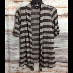 Iz Byer Striped Cardigan